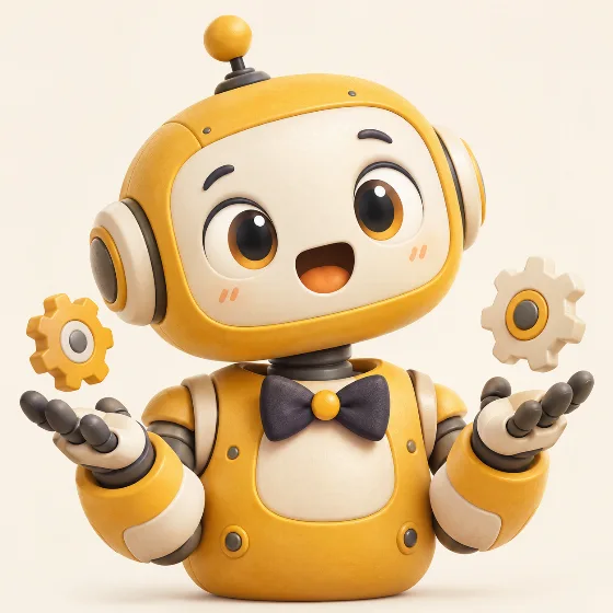 Playful robot placeholder portrait for Oli